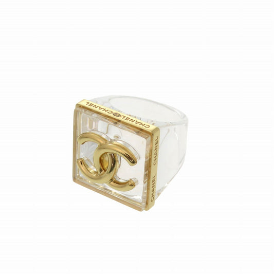 CHANEL Ring plastic gold COCO Mark Women