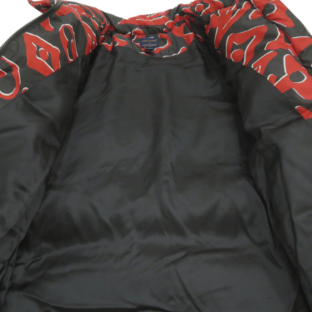 LOUIS VUITTON Down jacket down Red Tufted monogram URS FISCHER Women 36