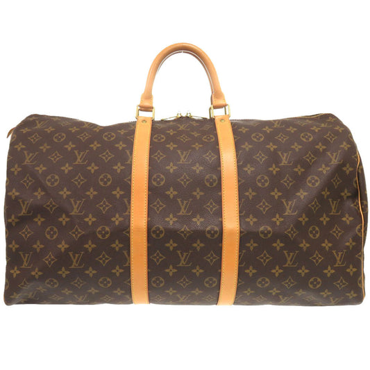 LOUIS VUITTON Boston Duffel bag M41424 Monogram canvas Brown Monogram Keepall 55