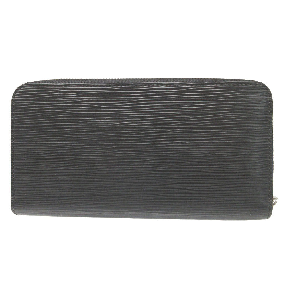 LOUIS VUITTON Long Wallet Purse M61857 Epi Leather Noir Zip Around Epi Zippy wallet Women(Unisex)