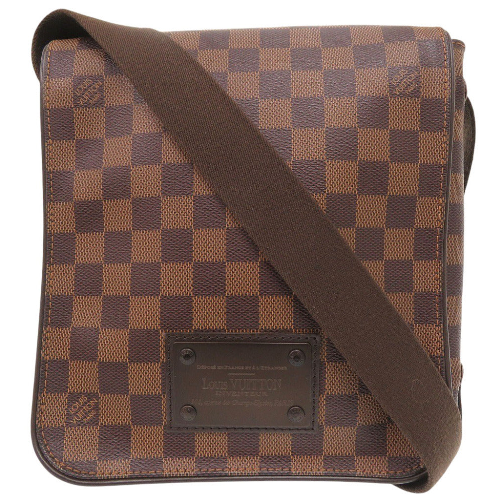 LOUIS VUITTON Shoulder Bag N51210 Damier canvas Ebene Damier Brooklyn PM mens(Unisex)