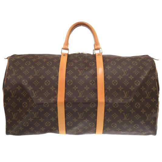 LOUIS VUITTON Boston Duffel bag M41424 Monogram canvas Brown Monogram Keepall 55 mens(Unisex)