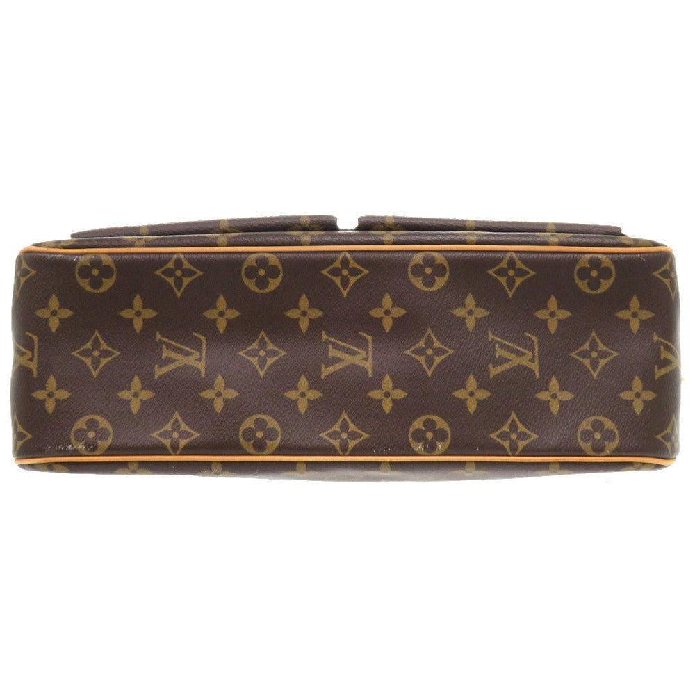 LOUIS VUITTON Shoulder Bag M51163 Monogram canvas Brown Monogram Vivasite GM Women