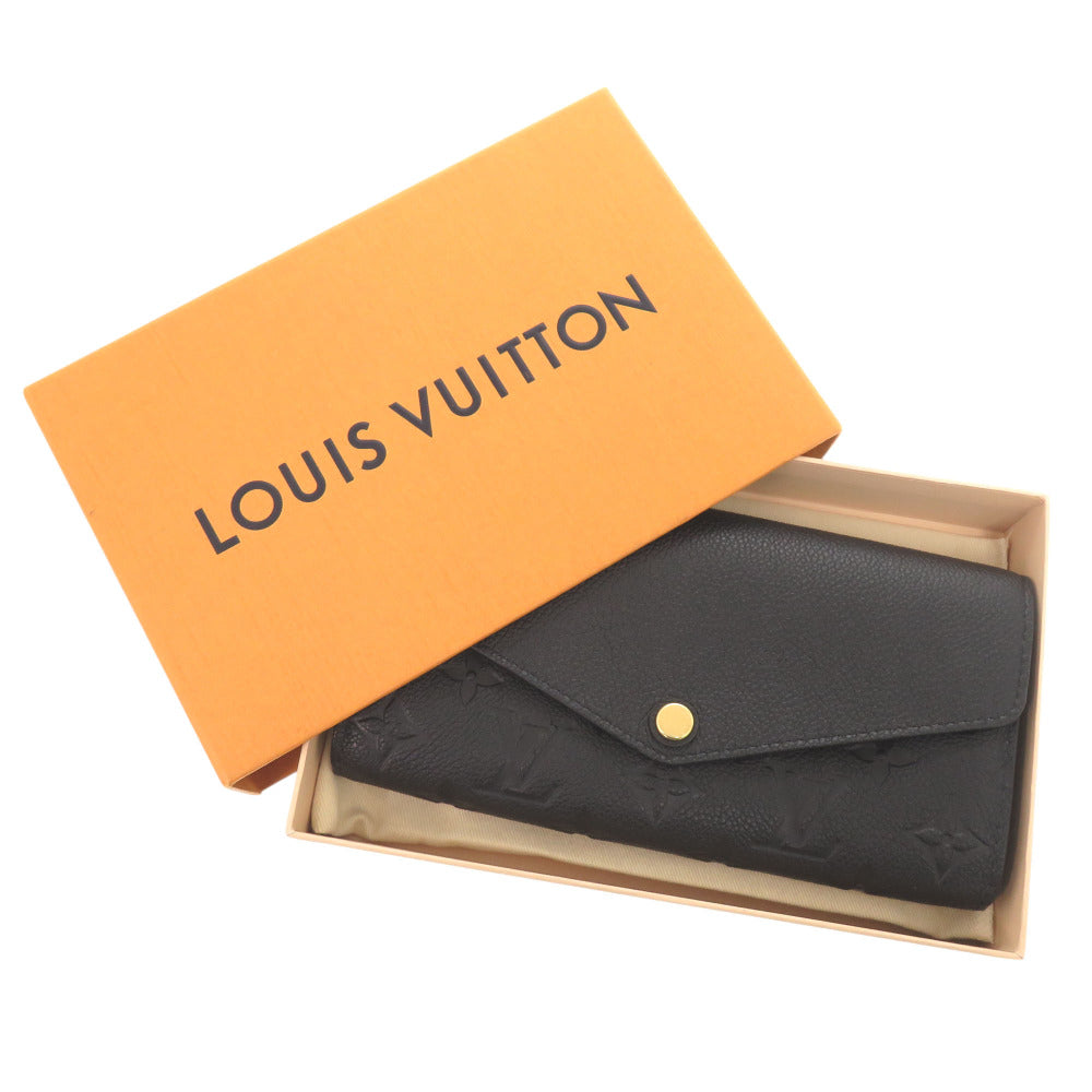LOUIS VUITTON Long Wallet Purse M61182 Monogram Ann Platt black Monogram Ann Platt Portefeuille Sarah Women