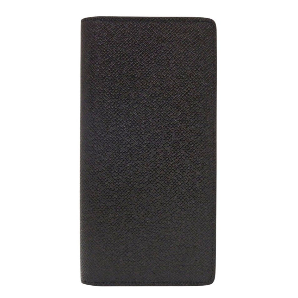 LOUIS VUITTON Long Wallet Purse M30501 Taiga Noir Portefeuille Plaza mens