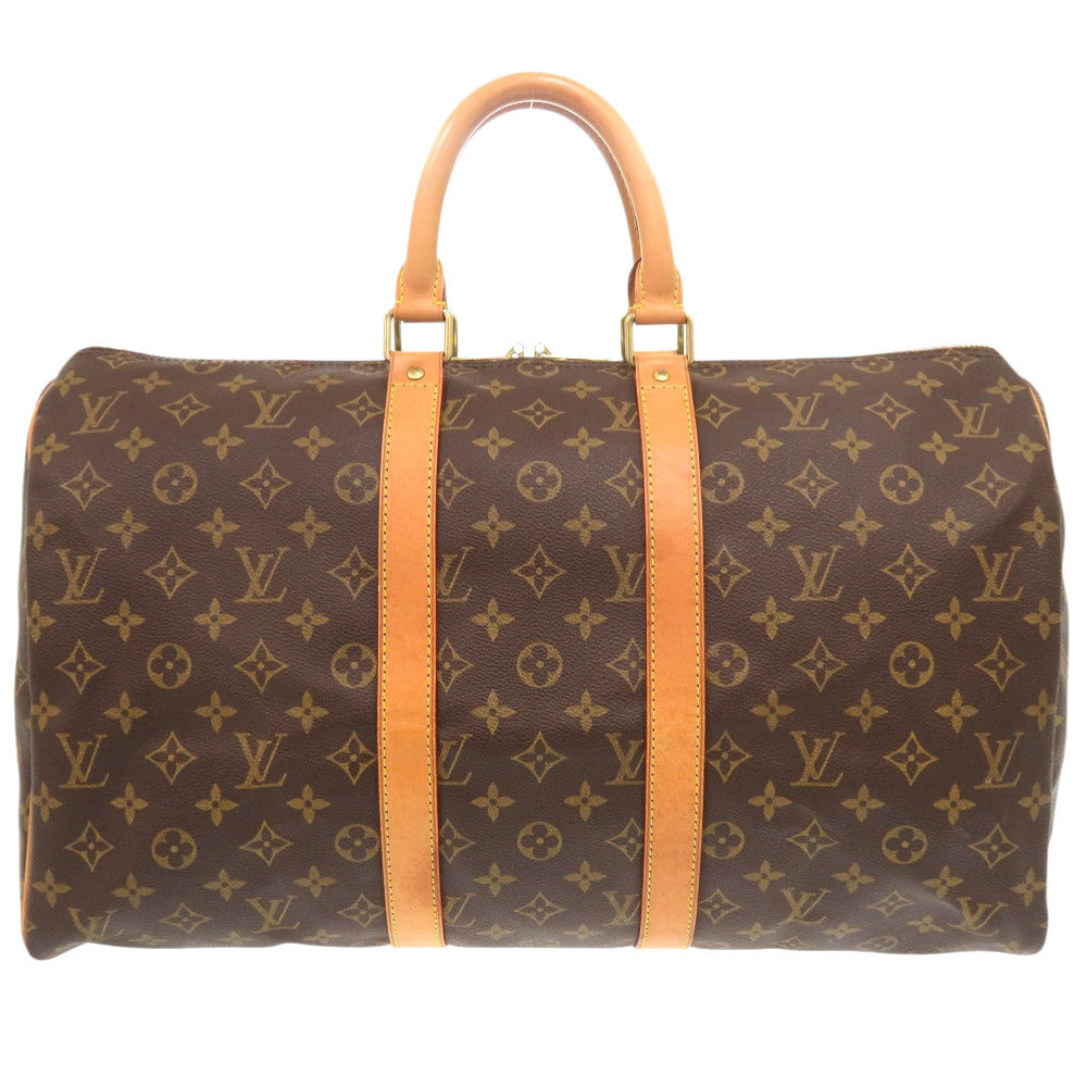 LOUIS VUITTON Boston Duffel bag M41428 Monogram canvas Brown Monogram Keepall 45