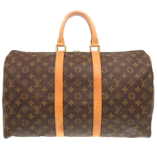 LOUIS VUITTON Boston Duffel bag M41428 Monogram canvas Brown Monogram Keepall 45