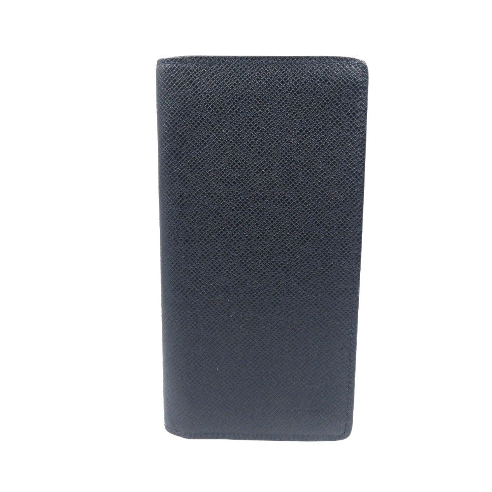 LOUIS VUITTON Long Wallet Purse M30502 Taiga Navy Taiga Portefeuille Braza mens