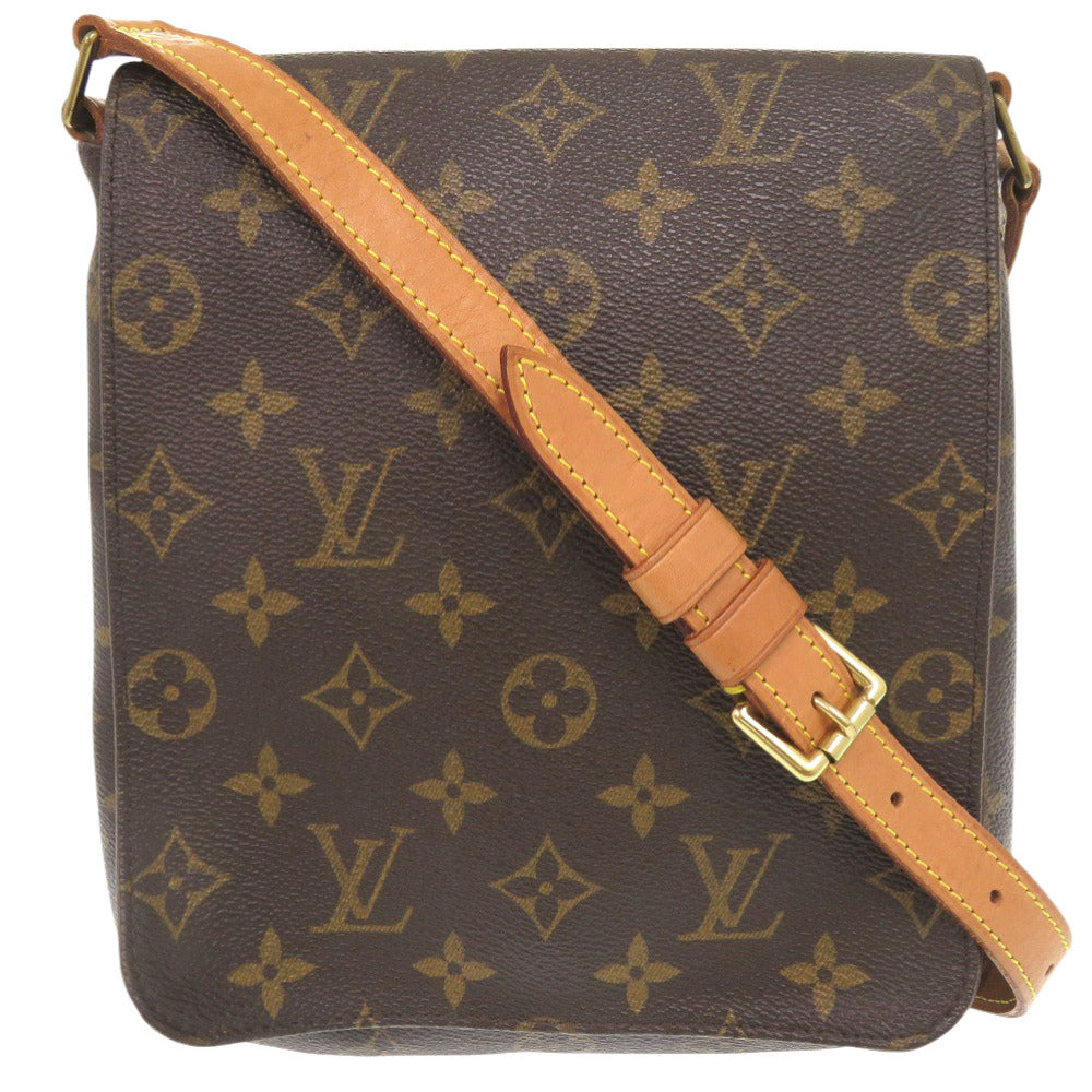 LOUIS VUITTON Shoulder Bag M51258 Monogram canvas Brown Monogram Musette Salsa short strap Women