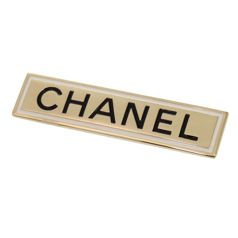 CHANEL Brooch metal gold With logo Women