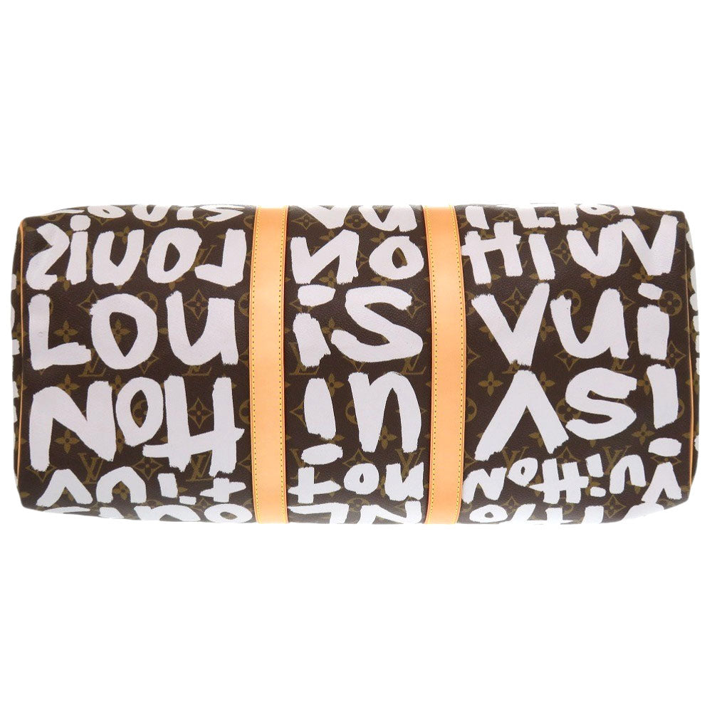 LOUIS VUITTON Boston Duffel bag M92197 Monogram canvas Brown Monogram graffiti Keepall 50