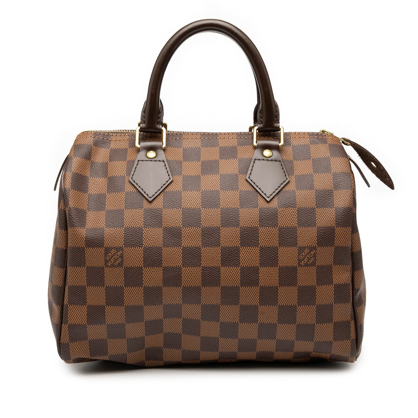 Brown Louis Vuitton Damier Ebene Speedy 25 Boston Bag