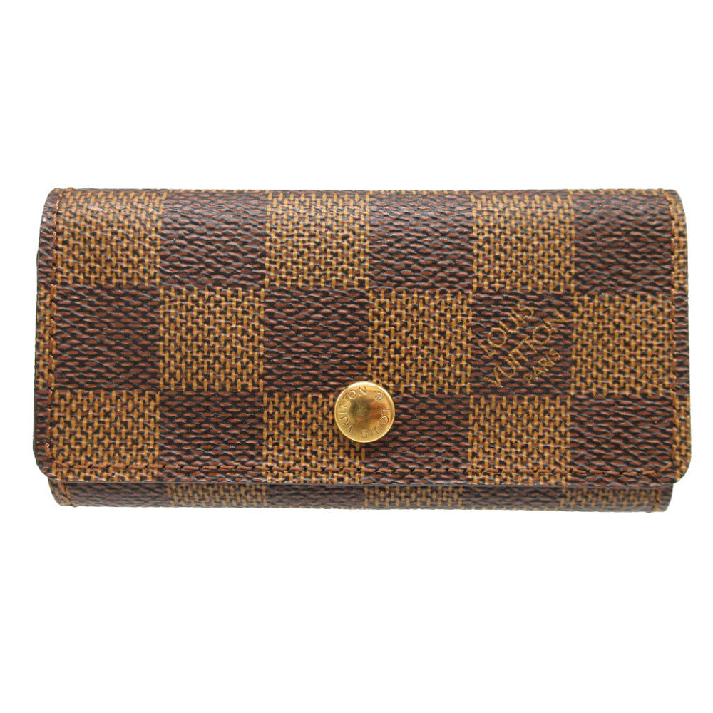 LOUIS VUITTON Key case Key holder N62631 Damier canvas Brown