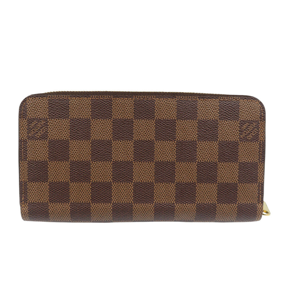 LOUIS VUITTON Long Wallet Purse N60046 Damier canvas Rose Valerie Damier Zippy wallet Women