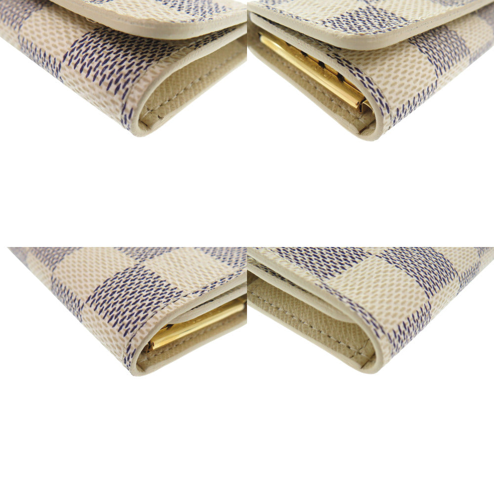 LOUIS VUITTON Key case Key holder  N60020 Damier Azur Canvas gray Multicles4 Women(Unisex)