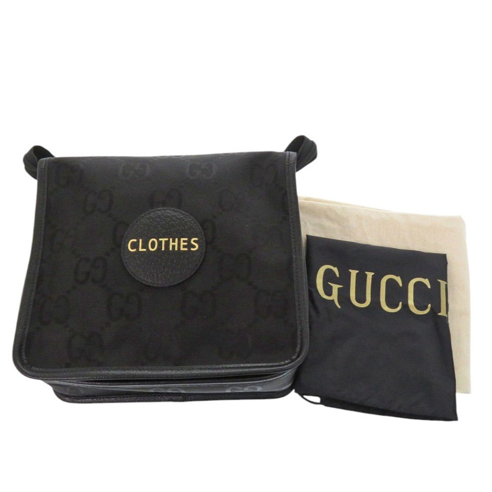 GUCCI Pouch 674801 Nylon canvas, leather black Travel pouch Off the Grid Small Backing unisex(Unisex)