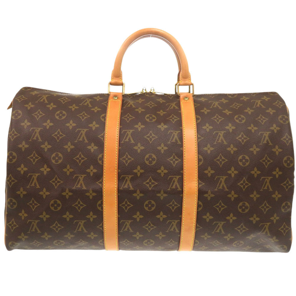 LOUIS VUITTON Boston Duffel bag M41426 Monogram canvas Brown Monogram Keepall 50 mens