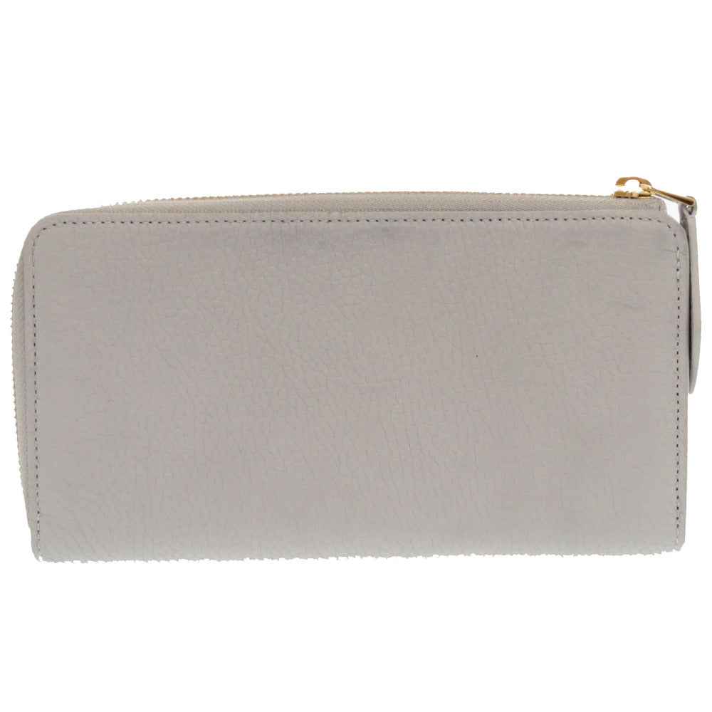 LOUIS VUITTON Long Wallet Purse M83654 Trion Leather Flint Gray Portefeuille comet Women