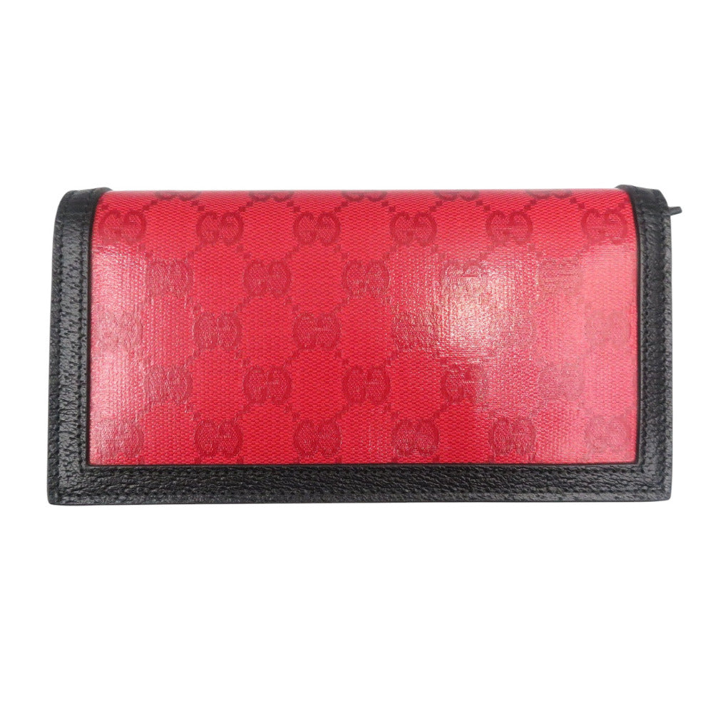 GUCCI Long Wallet Purse 621892 Crystal GG Red GUCCIxadidas