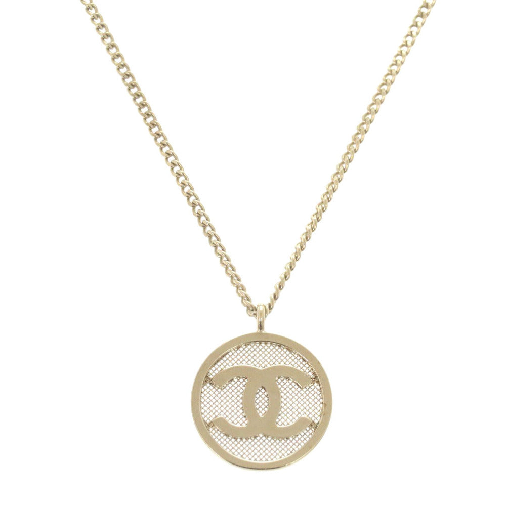 CHANEL Necklace Gold Plated gold