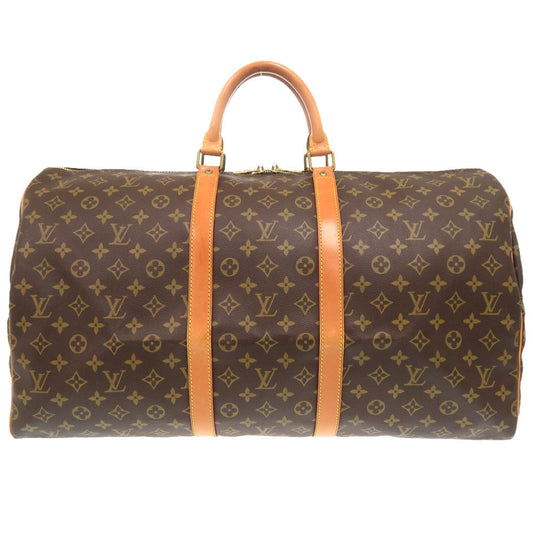 LOUIS VUITTON Boston Duffel bag M41424 Monogram canvas Brown Monogram Keepall 55