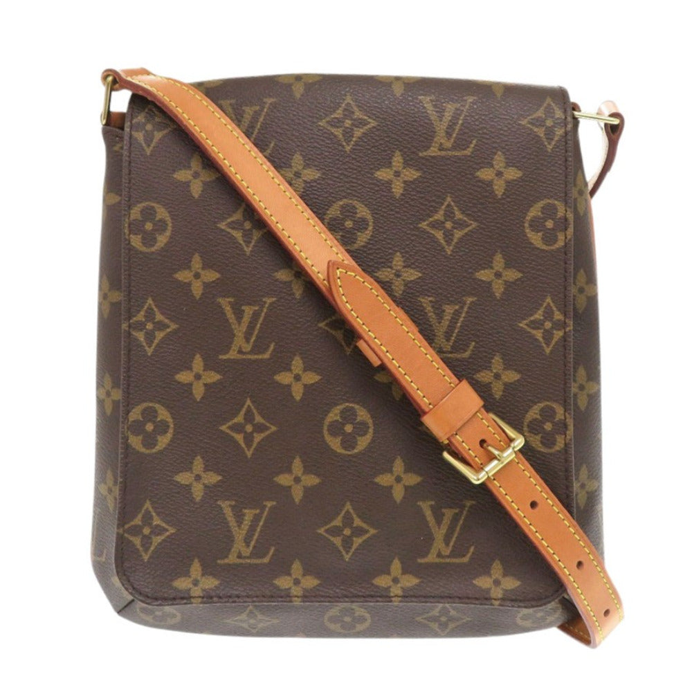 LOUIS VUITTON Shoulder Bag M51258 Monogram canvas Brown Monogram Musette Salsa short strap Women