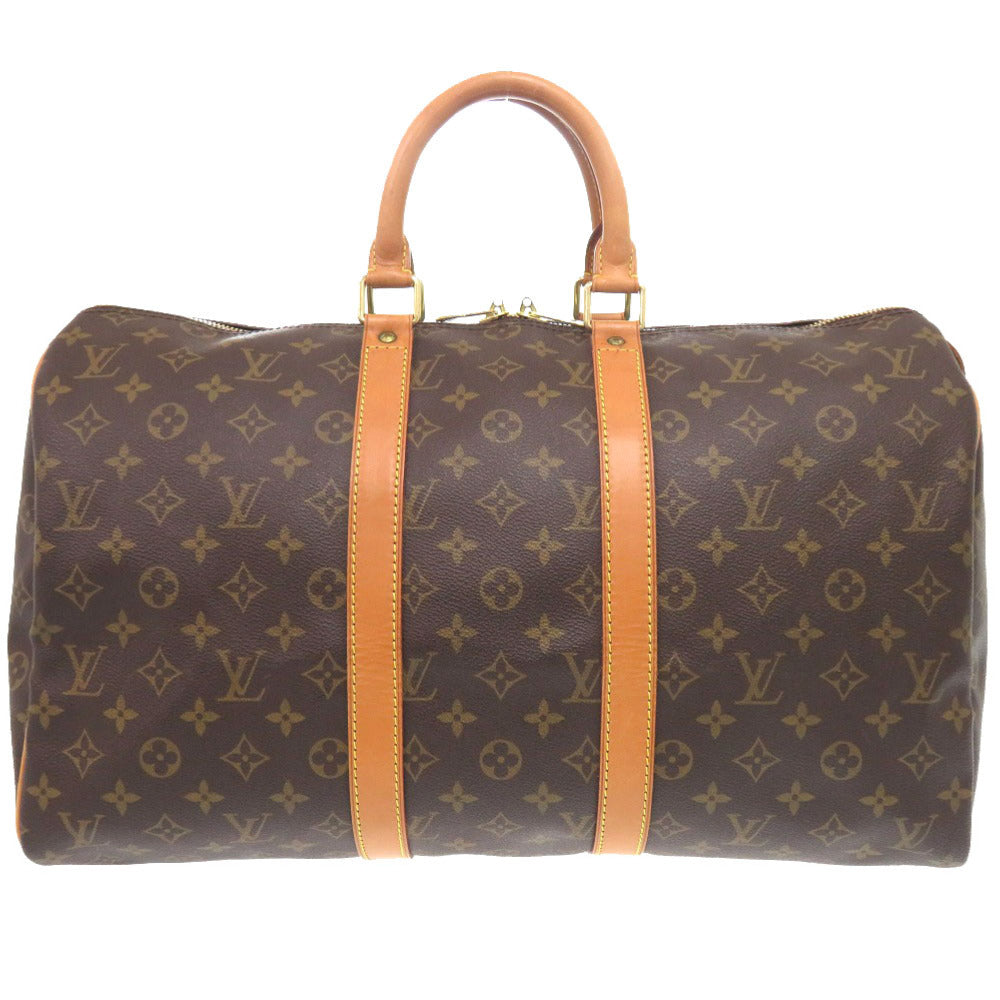 LOUIS VUITTON Boston Duffel bag M41428 Monogram canvas Brown Monogram Keepall 45