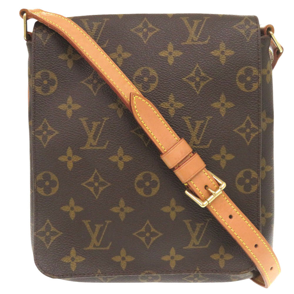 LOUIS VUITTON Shoulder Bag M51258 Monogram canvas Brown Monogram Musette Salsa short strap Women