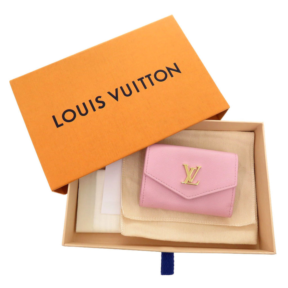 LOUIS VUITTON Tri-fold wallet M80088 leather pink Portefeuille Rock Mini Women