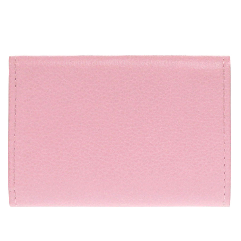 LOUIS VUITTON Tri-fold wallet M80088 leather pink Portefeuille Rock Mini Women