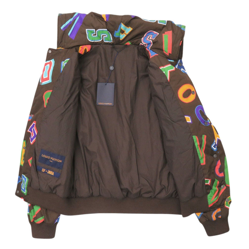 LOUIS VUITTON Blouson RM212M Nylon Brown 21AWxNBA Letter Nylon Blouson mens 48