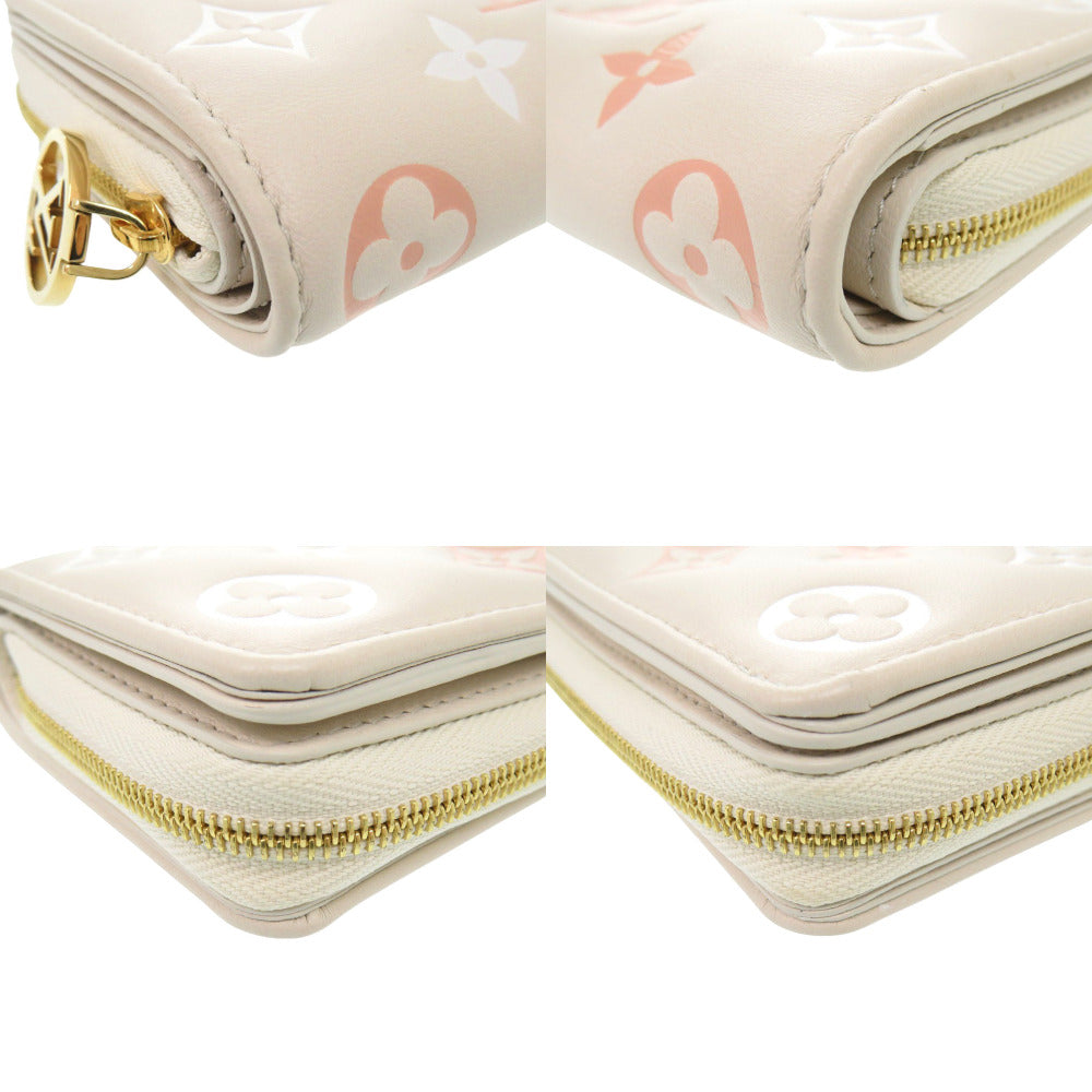 LOUIS VUITTON Bifold Wallet M82291 leather beige Monogram Portefeuille Lou Women
