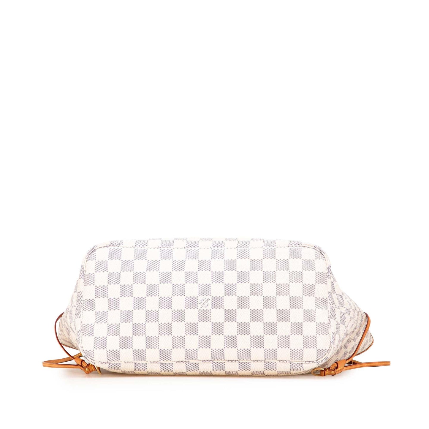 White Louis Vuitton Damier Azur Neverfull MM Tote Bag