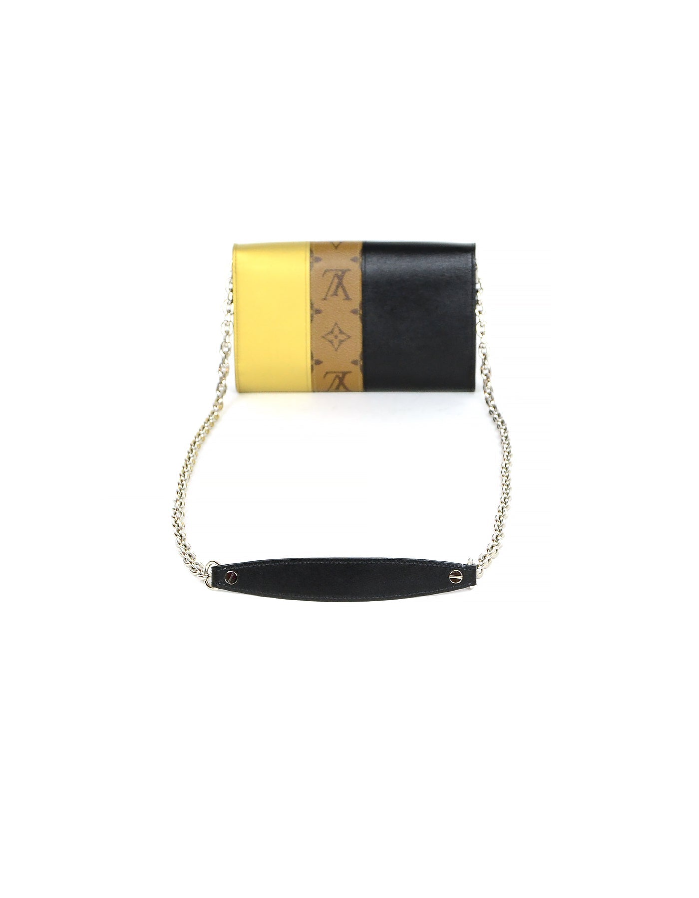 Louis Vuitton Reverse Monogram Studded Twist Chain Wallet Crossbody
