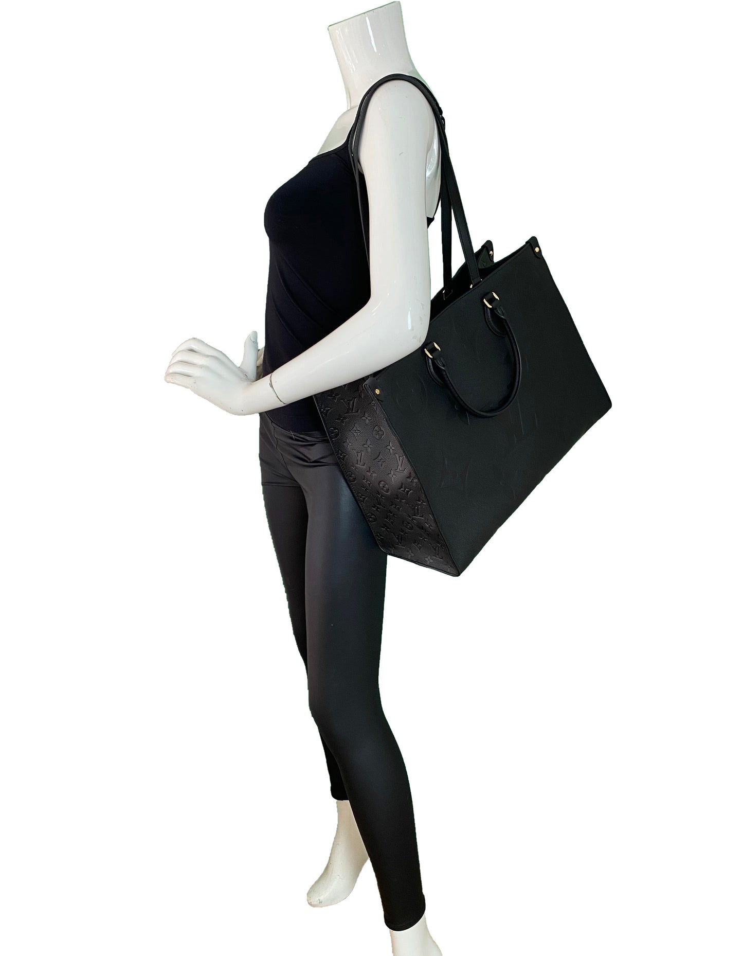 Louis Vuitton Black Empreinte Giant Onthego GM Tote Bag