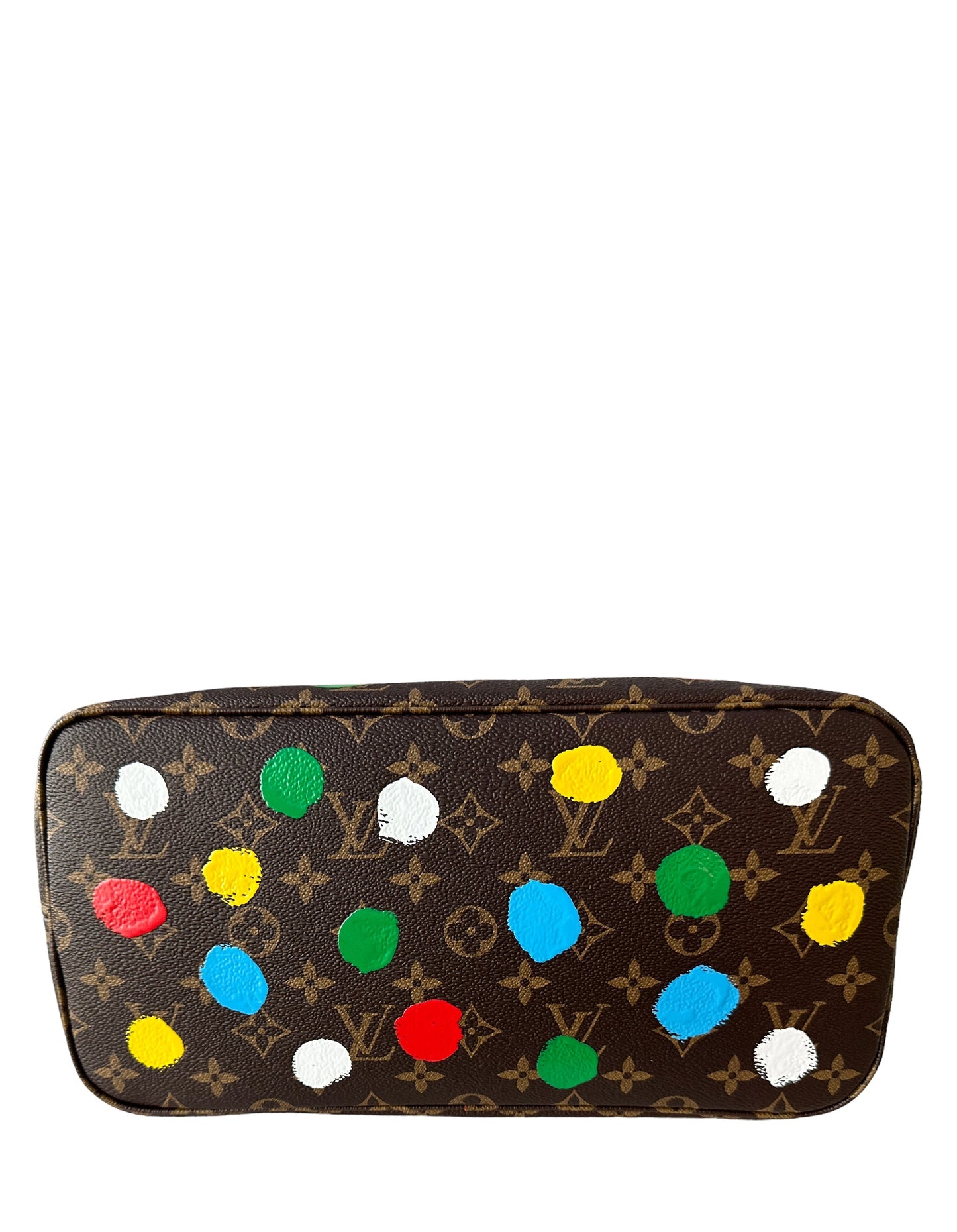 Louis Vuitton LV x YK Monogram Dots Neverfull MM Tote Bag