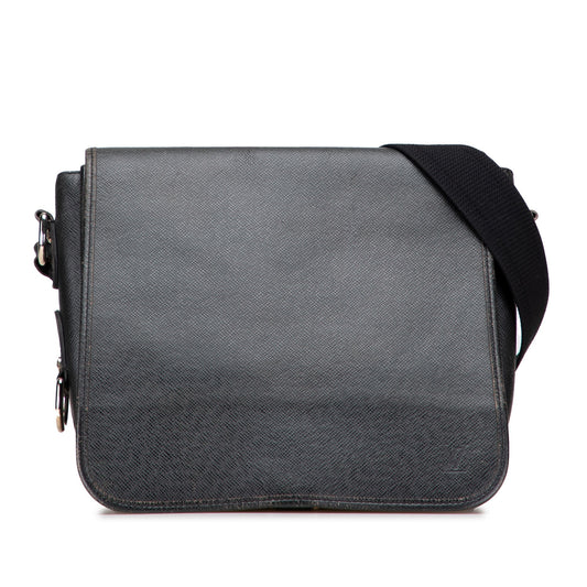 Black Louis Vuitton Taiga Andrei Crossbody Bag