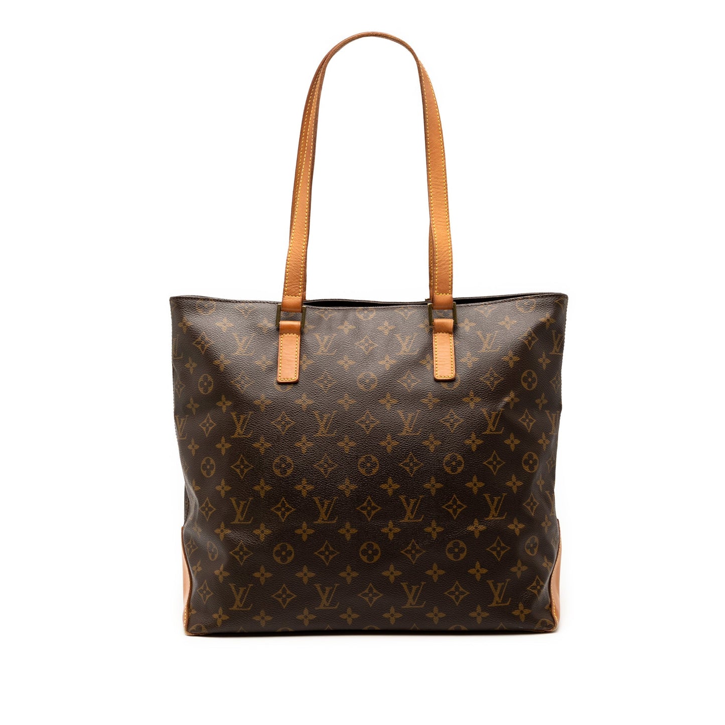 Brown Louis Vuitton Monogram Cabas Mezzo Tote Bag