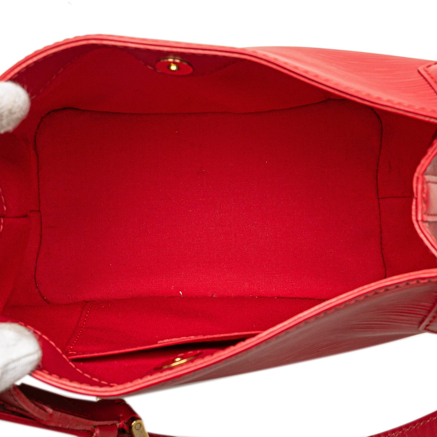 Red Louis Vuitton Epi Mandara PM Shoulder Bag