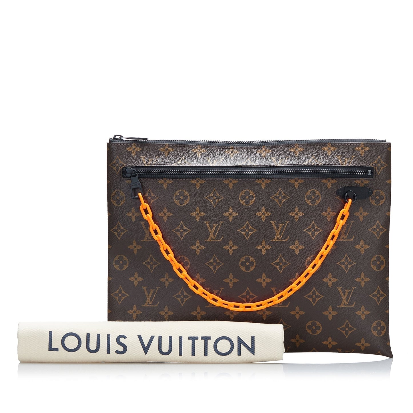 Louis Vuitton A4 Pochette Solar Ray Monogram Canvas Clutch