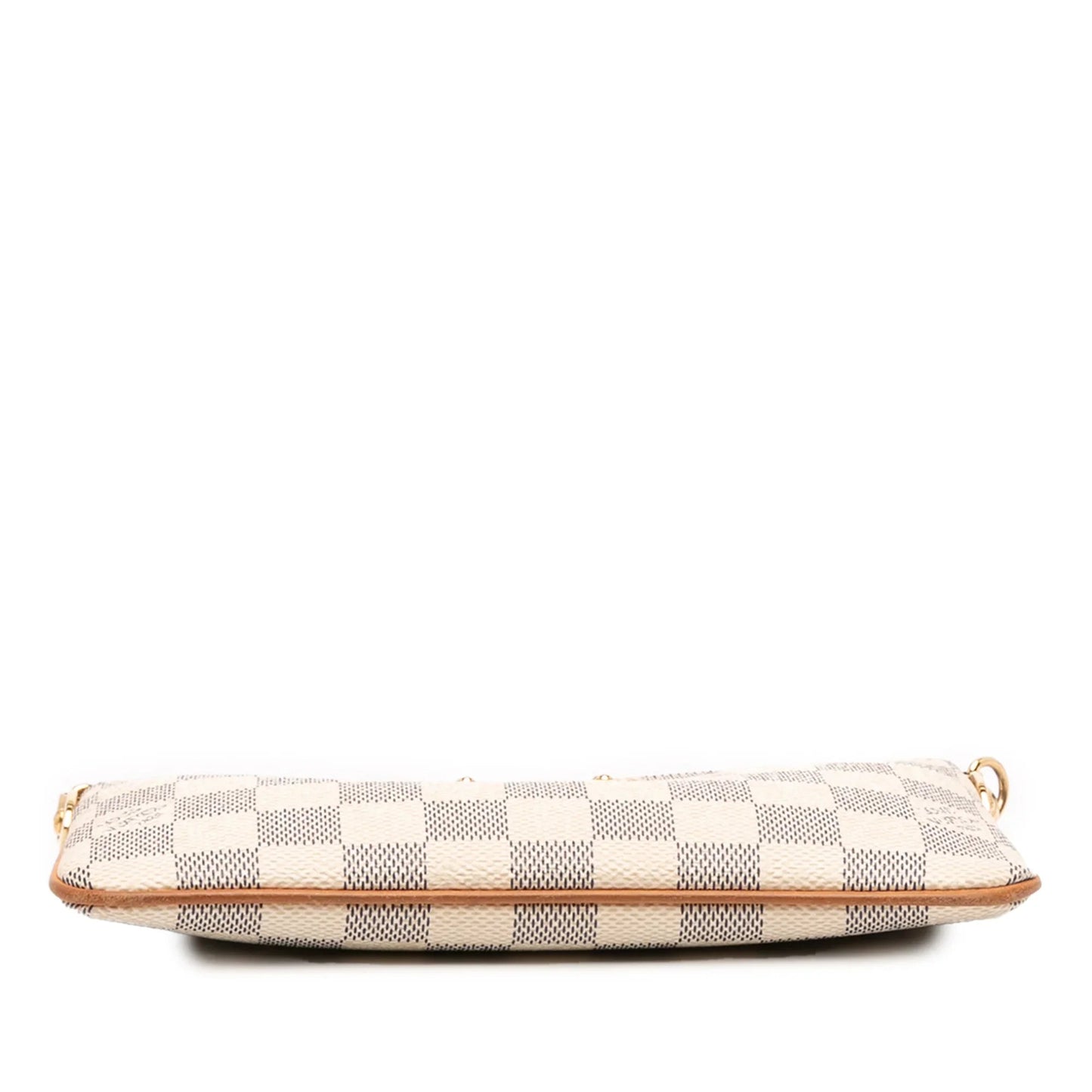 White Louis Vuitton Damier Azur Pochette Milla MM Handbag