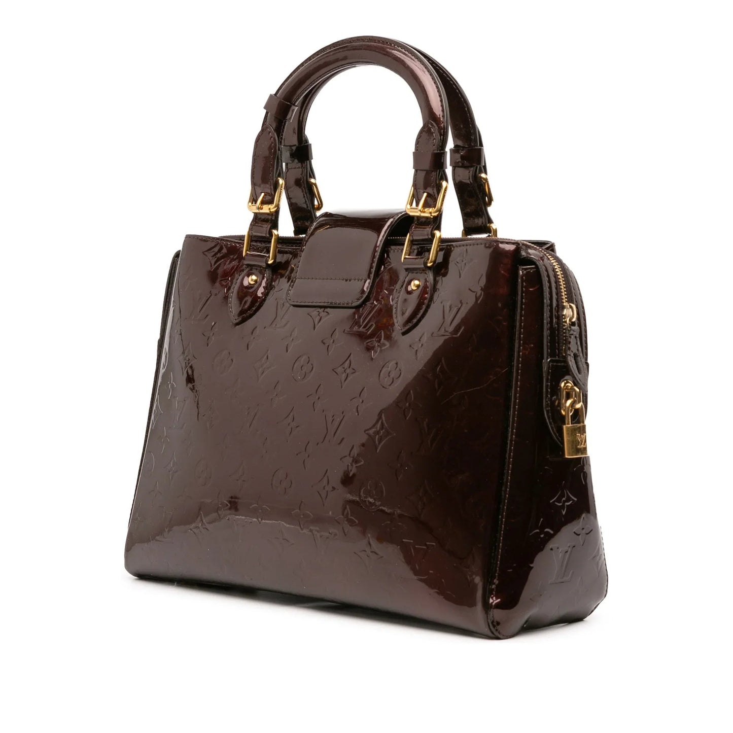 Purple Louis Vuitton Monogram Vernis Melrose Avenue Handbag