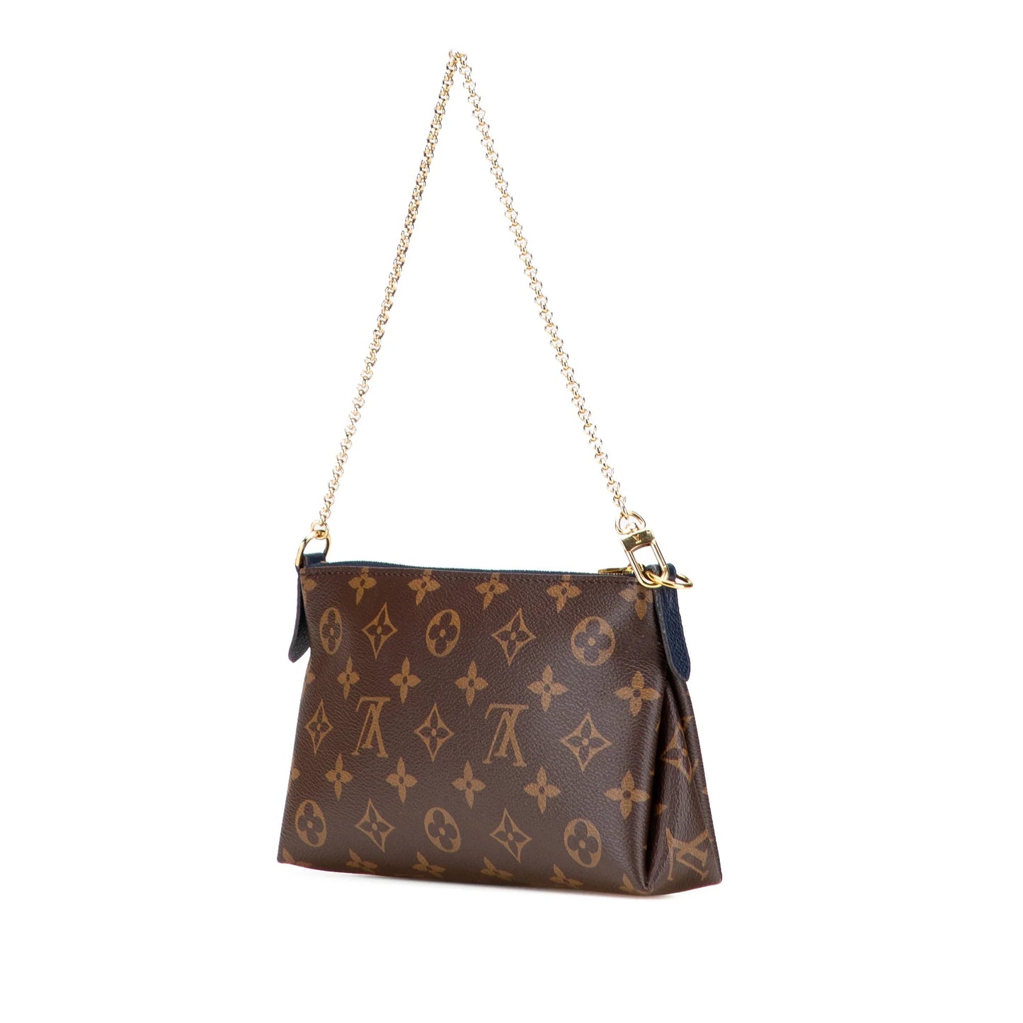 Brown Louis Vuitton Monogram Pallas Clutch Satchel