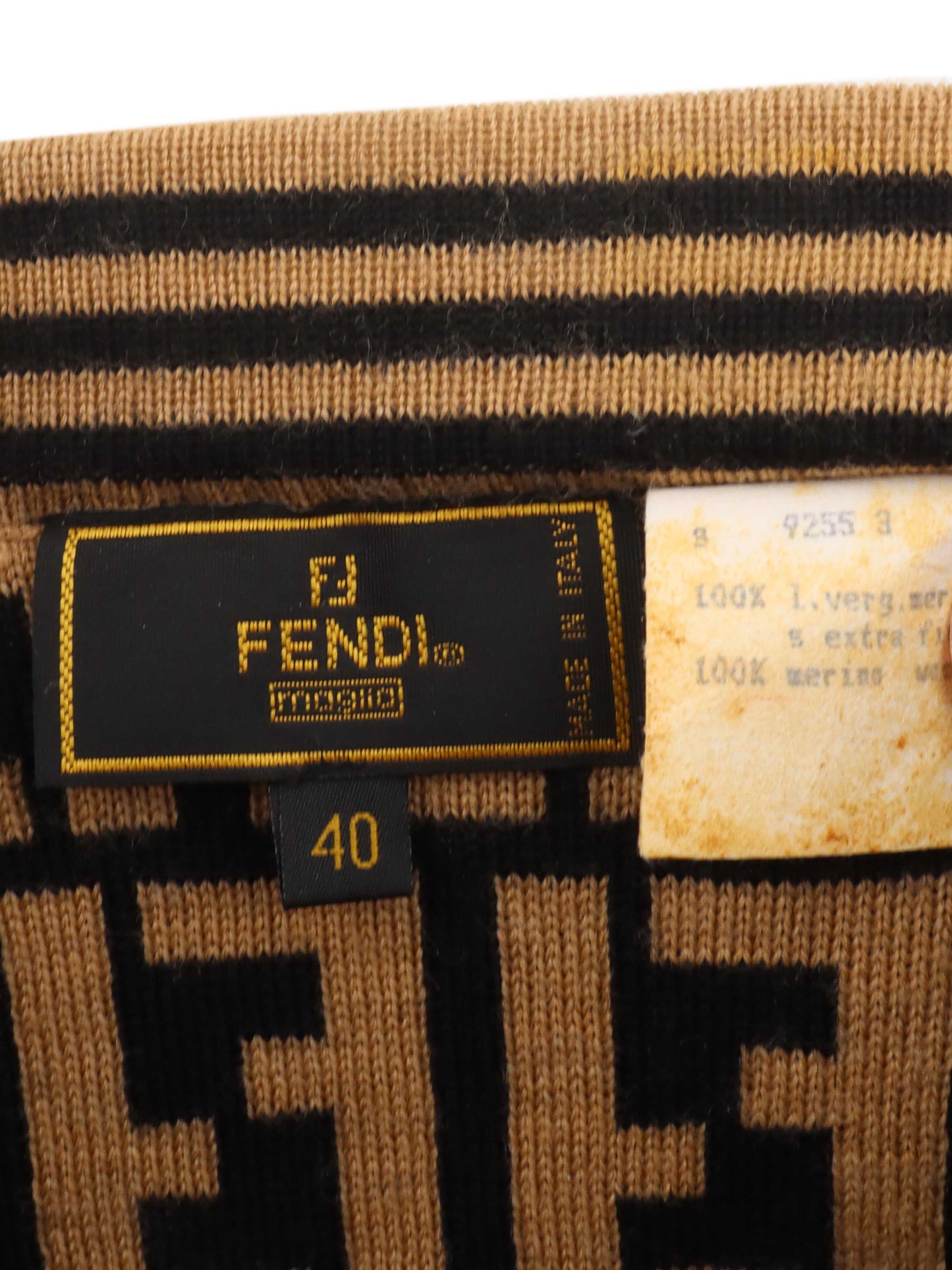 Fendi Zucca  Wool Skirt.