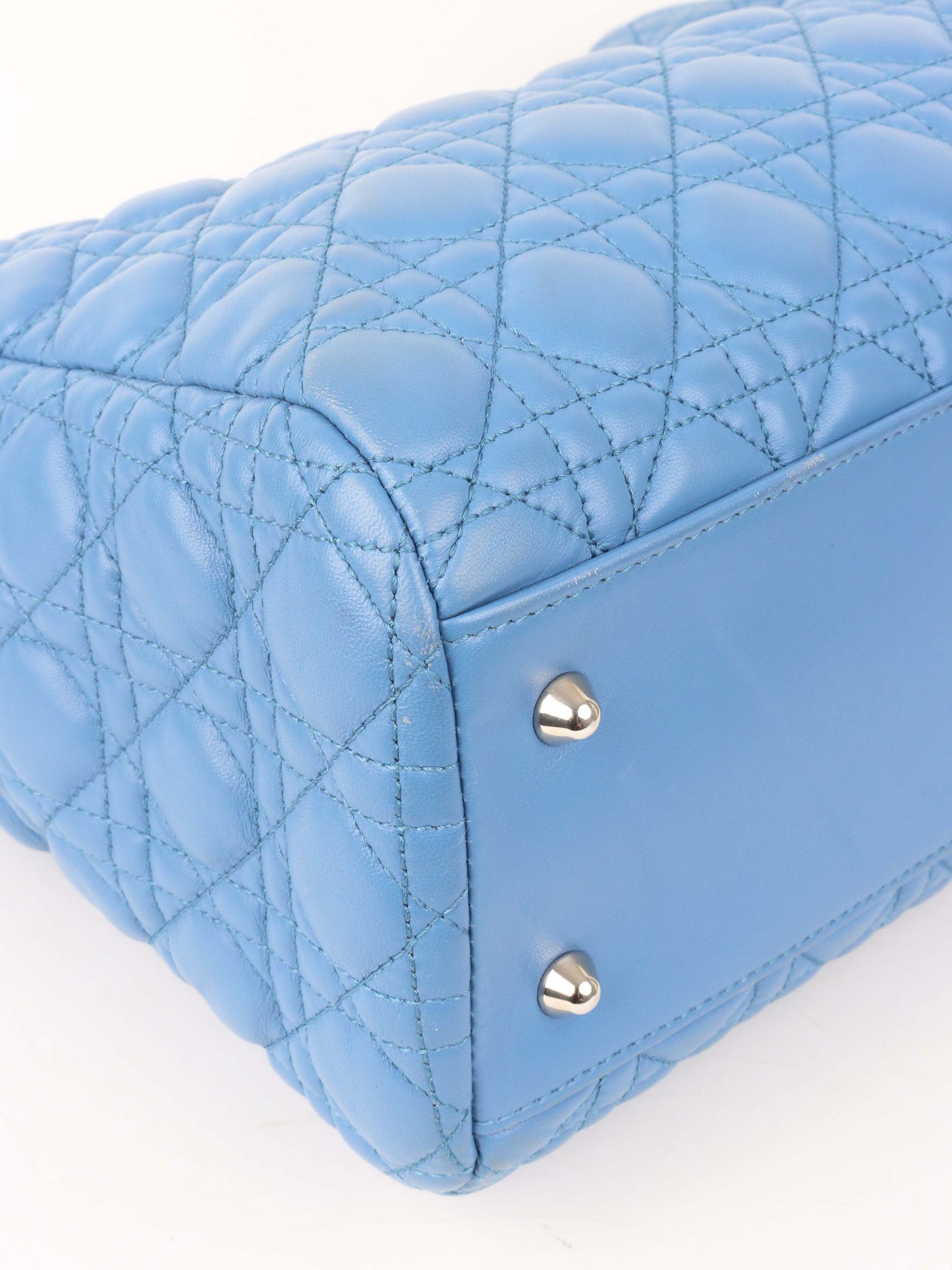 Dior Large Blue Cannage Soft Shopping Tote