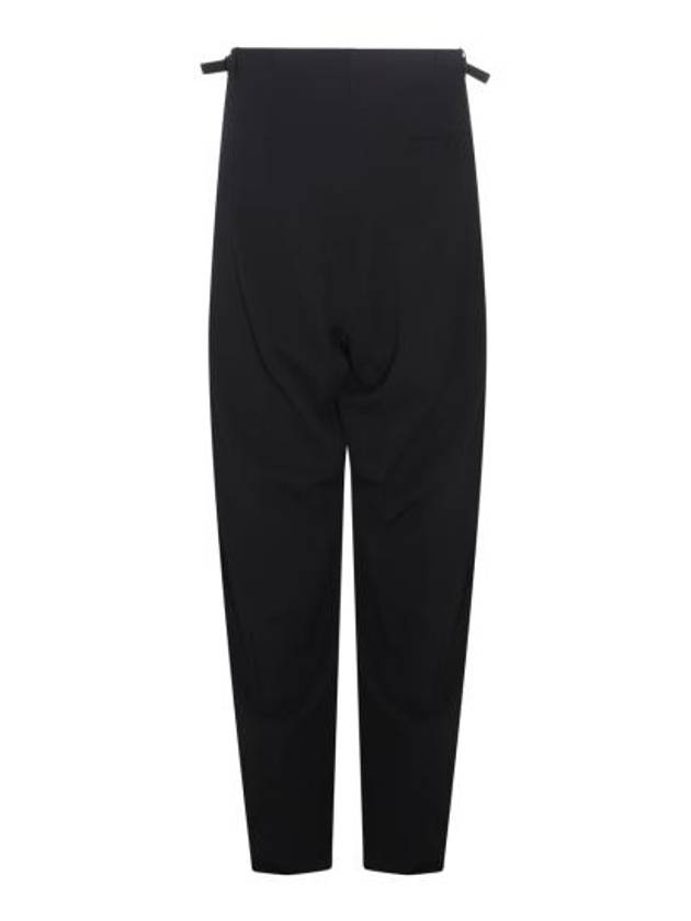 Luxury Balenciaga Trending 2026 Wool Viscose Blend Straight Pants Black