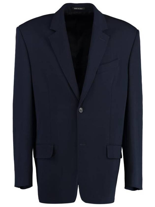 Luxury Balenciaga Trending 2026 Regular Tailored Jacket Navy