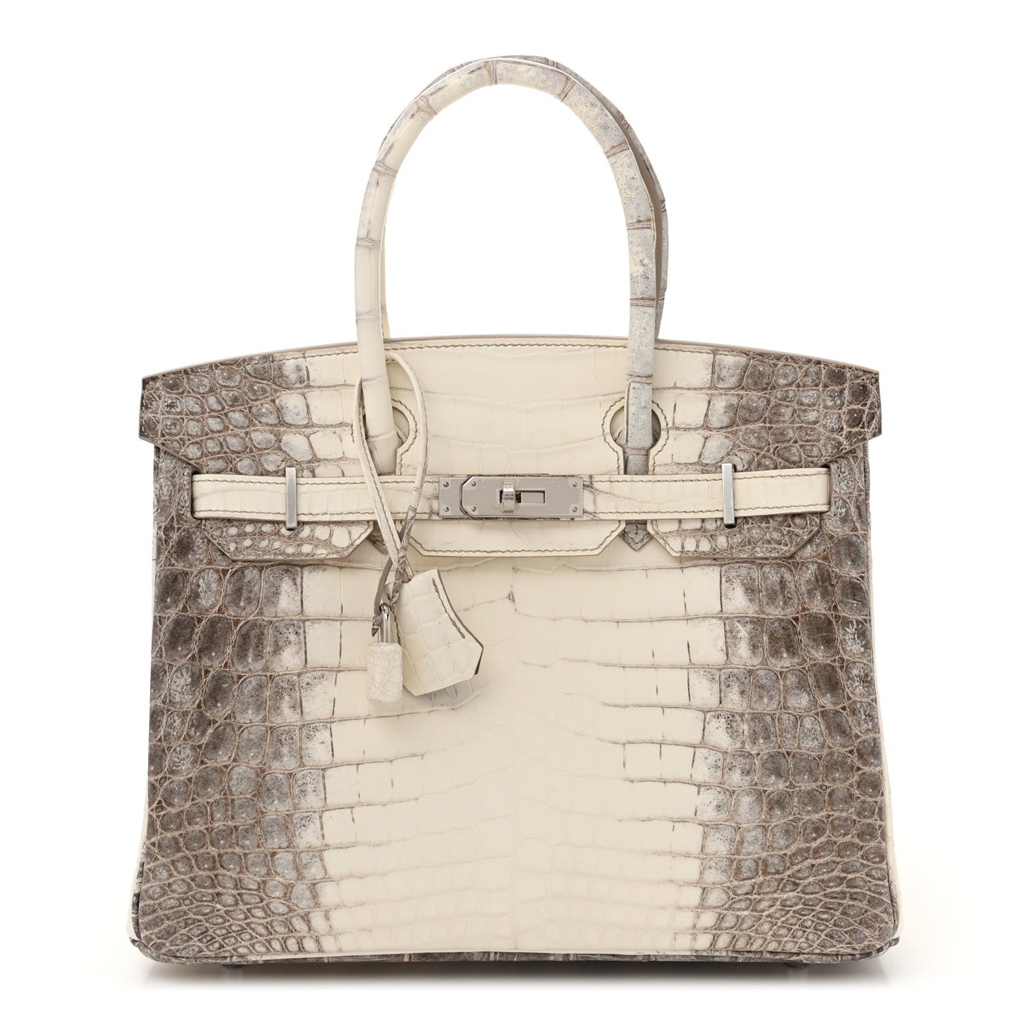 Hermes Matte Niloticus Crocodile Himalaya Birkin 30 Blanc