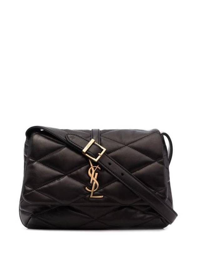 Luxury Saint Laurent Trending 2025 LE 57 Quilted Lambskin Hobo Shoulder Bag Black
