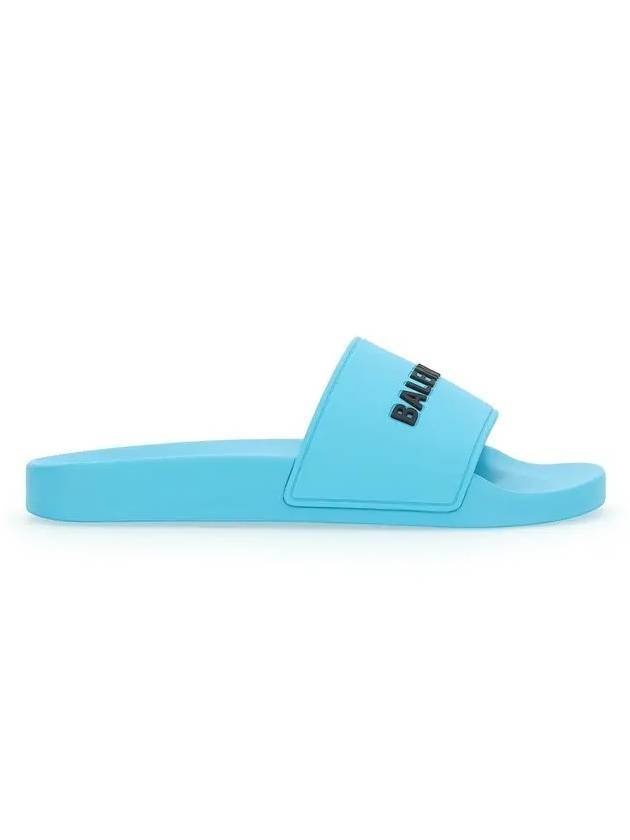 Luxury Balenciaga Trending 2026 Men's Logo Full Slippers Blue